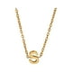 thumbnail image 1 of Un collar de oro con las iniciales de un nombre femenino de moda es un regalo para adolescentes femeninas, 1 of 5