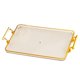 thumbnail image 1 of Bandeja rectangular para servir café con asas, bandeja para guardar joyas, para baño Ámbar, 1 of 9