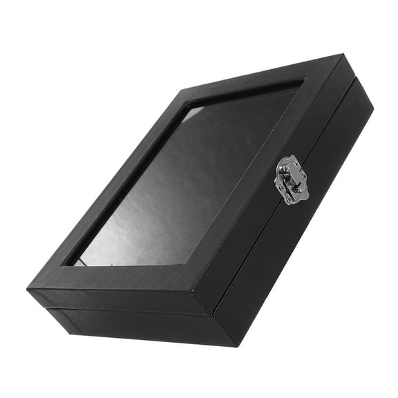 BESTYASH Medals Display Case Lapel Pin Display Case Black Velvet 1Pack