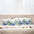 thumbnail image 7 of Ambesonne Floral Throw Pillow Cover 4 Pack, Watercolor Flower, 20", Blue Yellow, 7 of 7