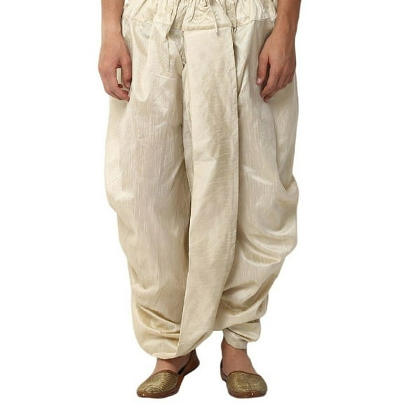 Men's Indian Wear Silk Bend Handmade Freesize Harem Salwar Dhoti...