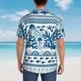 thumbnail image 6 of Bixox Men's Hawaiian Shirts Men's Sea Underwater Jellyfish Print Short-Sleeve Shirt-X-Large, 6 of 8
