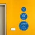 thumbnail image 2 of Signs ByLITA Circle Turn Off A/C When Not In Use Sign (Blue) - Small, 2 of 8