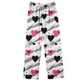 thumbnail image 6 of Uaswgudfs Women's Valentine's Day Long Sleeve Heart Print Pajama Set - 4 - Way Stretch, Loungewear Top & Bottom for Women, 6 of 8