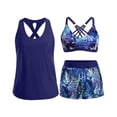 thumbnail image 2 of UDAUDU Tummy Control Swimsuits for Women 3 Piece Tankini Swimsuits Bathing Suits Swim Tank Top with Bra Boy Shorts Teen Swimwear 2026 Womens Swimsuits Navy 2XL, 2 of 6