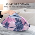 thumbnail image 5 of Satin Pillowcase Soft and Smooth Pillow Case for Hair and Skin Navy Blue Palm Tree, 5 of 7