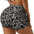 thumbnail image 2 of Naloa Hand Drawn Snake Biker Shorts for Women Seamless Scrunch Short Women’s Yoga Shorts for Gym Running Sport Shorts - Small, 2 of 9