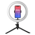 thumbnail image 5 of Luz de relleno de 10 pulgadas, soporte de escritorio con atenuación de tres colores, luz de belleza para selfies, anillo de luz en vivo de 26 cm, 5 of 5