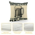 thumbnail image 4 of COMIO Throw Pillow Covers Beer Classical Quote Lettering Series Throw Pillows Cases Vintage Rustic Icons Decorative Pillow Covers Cushion Case for Home Sofa (Beer), 4 of 5