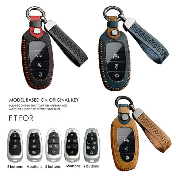 Becaristey Car Key Cover Keychain Portable Automotive Anti-scratched Keys Protector