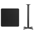 thumbnail image 5 of Bowery Hill 30" Square Restarant Bar Table in Black and Mahogany, 5 of 5