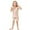 Beige, variant on G_irls Satin Pajama Set, Silk Feel Sleeveless Tank Top and Shorts, Lightweight Summer Sleepwear for K_id, Machine Washable Loungewear