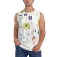 thumbnail image 1 of Balery Wildflowers Camisetas sin mangas para hombre, absorbe la humedad y protege contra el mal olor.-X-Large, 1 of 7