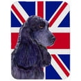thumbnail image 1 of Carolines Treasures SS4913LCB Cocker Spaniel With English Union Jack British Flag Glass Cutting Board - Large, 1 of 1