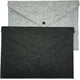 thumbnail image 1 of Carpeta de fieltro, maletín resistente, bolsa para documentos, carpetas para documentos, portafolios, sobre para cartas, bolso con cierre de botón, para oficina, hogar, escuela, papelería, juego de 2, 1 of 6
