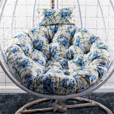 Cojín de Silla de huevo suave para jardín, interior, exterior, balcón, mecedora, nuevo columpio, cesta colgante, cojín de asiento (sin Silla) Fivean unisex