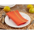 thumbnail image 5 of Fennco Styles Dobby Border Woven Cotton Table Cloth Napkins 18" W x 18" L, Set of 4 - Tomato Dinner Napkins for Home, Dining Table Décor, Family Gathering, Banquets and Special, 5 of 5