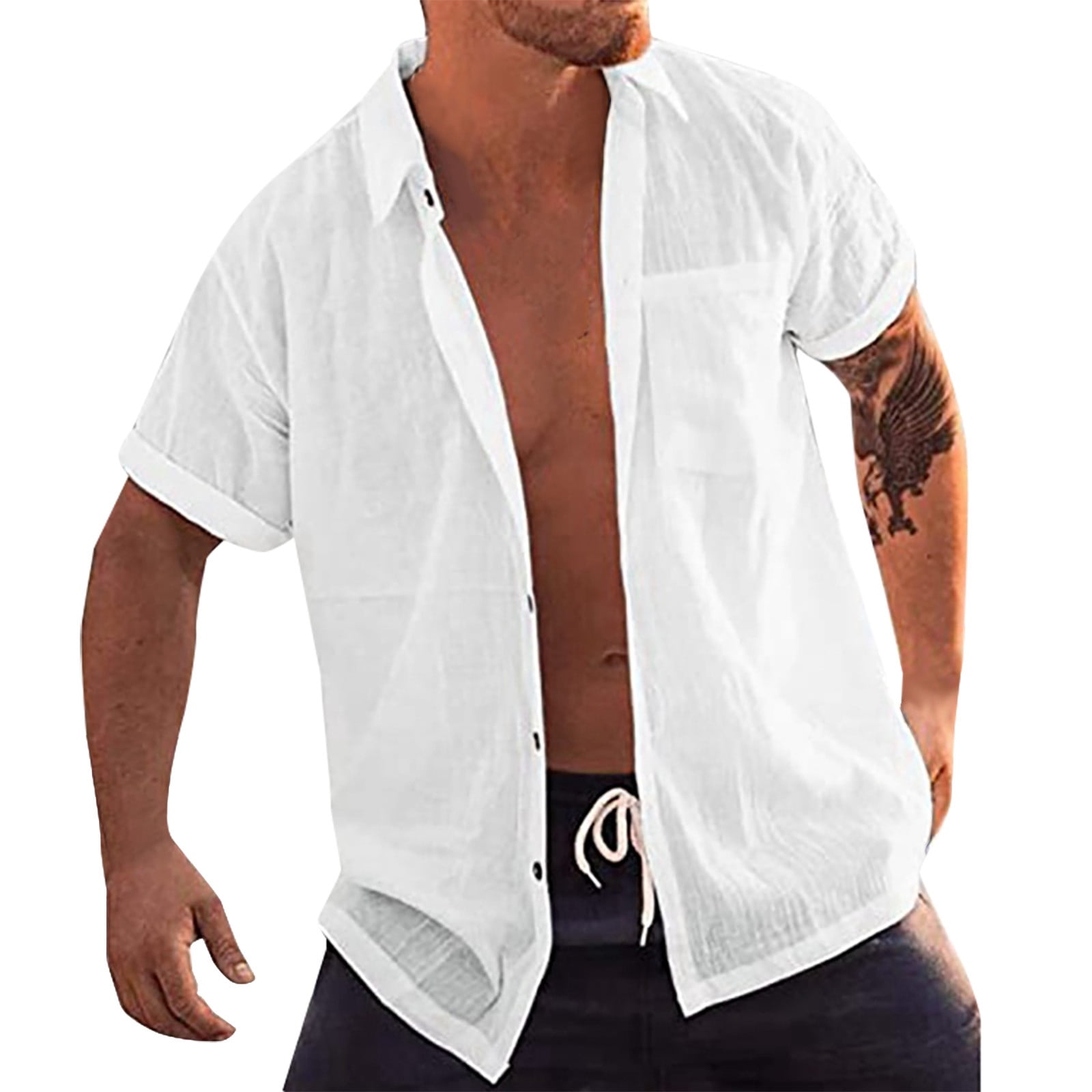 Men's Summer Breathable Cotton Linen 