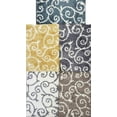thumbnail image 5 of Ladole Rugs Shaggy Rabat Abstract Pattern Sustainable Spirals Style Indoor Area Rug Carpet in White Dark Gray, 4x6 (3'11" x 5'7", 120cm x 170cm), 5 of 5