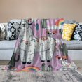 thumbnail image 2 of Orinice Alpaca Blanket for Women Men Kids Alpaca Blanket Soft Fuzzy Flannel Plush Llama Throw Blankets for Couch Sofa Bed Home Decorative Alpaca Blankets All Season  40x50in, 2 of 6