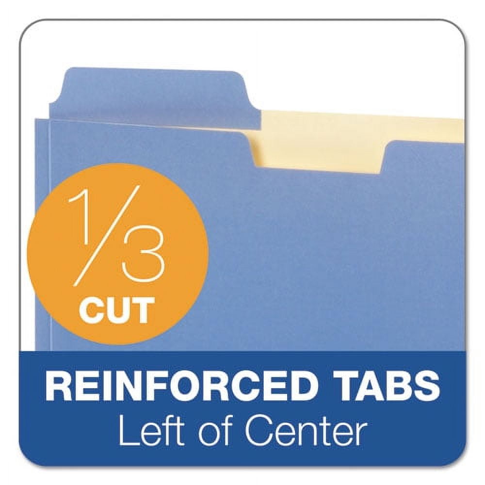 File Folder Pocket, 0.75" Expansion, Letter Size, Assorted, 10/pack | Bundle of 5 Packs