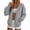 (New12)Gray, variant on Women's Trendy Cardigan Jacket Casual Long Sleeve Pocket Loose Fit Loungewear Daily Fall Workout Layering Jacket for Women