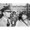 thumbnail image 2 of General Edwin Walker (Left) With Col. William Kuhn Outside Central High School History (36 x 24), 2 of 2