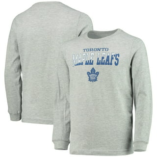 Men's Fanatics Branded Heather Charcoal Toronto Maple Leafs Stacked Long Sleeve Hoodie T-Shirt