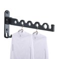 thumbnail image 2 of Dryer Rack Folding Wall Mount Clothes Hanger Laundry Room Clothes, 2 of 5