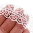 thumbnail image 4 of Uxcell Lace Trim Ribbon Polyester Wedding Lace Ribbon Lace Gift Wrap Ribbon for Dress Decorations White 50Yard, 4 of 6