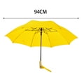 thumbnail image 2 of plegable de lluvia Protección solar Mango cómodo de viaje portátil plegable para hombres Mujeres Senderismo al aire libre , AMARILLO, 2 of 8