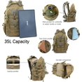thumbnail image 4 of Mochila táctica de 35 l, mochila militar resistente al agua, para senderismo, acampada, ciclismo, viajes, mochila para exteriores para hombres y mujeres, 4 of 4