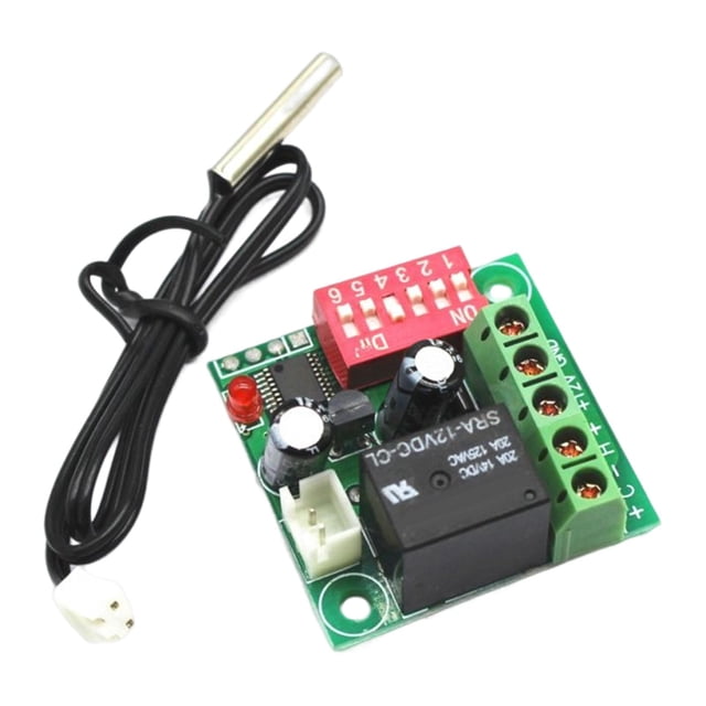 Calor Termostato Módulo Accesorios Termómetro Temperatura Durable DC 12V Controlador de temperatura de calefacción de enfriamiento Sunnimix Termostato de temperatura fría de calor