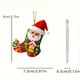 thumbnail image 2 of mfyjkho Colgante acrílico de Papá Noel y muñeco de nieve para coche, cadena para espejo retrovisor, llavero y mochila (1 unidad), 2 of 2