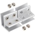 thumbnail image 2 of Glass Clamps with Screws and Non Slip Plugs Support Brackets for Panels, Railings, Cabinets, Display Cases, and Pool Fences, 2 of 2