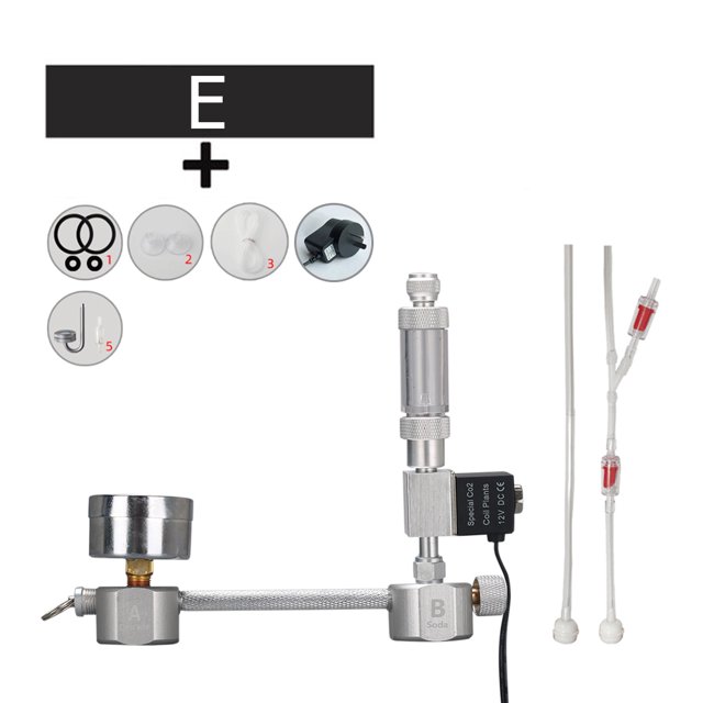 Kit de sistema de generador de CO2 DIY para acuario con válvula de retención de solenoide atomizador (AU) Likrtyny Para estrenar