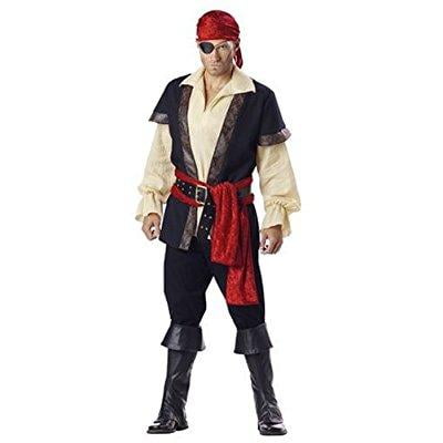 incharacter costumes men's pirate costume, tan, medium