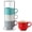 Mix-Color3-15 Ounces, variant on Ceramic Coffee Mug Set 4 Count Mix-Color3 15 Ounces Stacking Ribbed Latte Cups For Cappuccino Tea Hot Cocoa Drinks