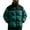 Green, variant on Men's Puffer Jacket Stand Collar Warm Down Coat Insulatedd Coat Color Block Winter Outerwear with Pockets Green 2XL