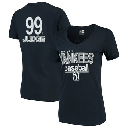 Aaron Judge New York Yankees 5th & Ocean by New Era Women's Baby Jersey Flipped Number & Name V-Neck T-Shirt - (Best Baseball Numbers For Jerseys)