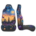 thumbnail image 3 of Vsdgher Cosmic Irises At Twilight Automotive Seat Covers for Cars Trucks and SUVs – Car Seat Covers for Truck Seat Protectors Set of 2, 3 of 7