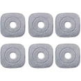thumbnail image 2 of MHSIOAP-6 Pack 9 Inch Square Microfiber Mop Pad Refill Compatible with True & Tidy SPIN-800 TrueClean Mop M16 Spin Mop and Most Square Spin Mop & Bucket, 2 of 4
