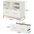 thumbnail image 2 of Tribesigns Lateral File Cabinet with Drawer, 35.4" Wood Printer Stand for Letter/A4 Files, Home Office, 2 of 7