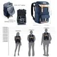 thumbnail image 2 of Mochila K amp;F CONCEPT Mochila multifuncional para cámara Bolsa impermeable para cámara Estuche para cámara de gran capacidad con compartimento para computadora portátil de 15,6 pulgadas Cubierta par K&F CONCEPT Mochila, 2 of 7