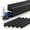 Black, variant on Cable Raceway Cord Concealer, Adhesive Wire Cover for Wall and Desk, Black