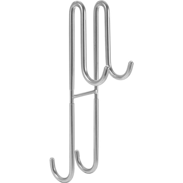 unbranded Gancho Para Toalla De Ducha De Metal Doble Cara Color Plateado Con Sin Perforaciones