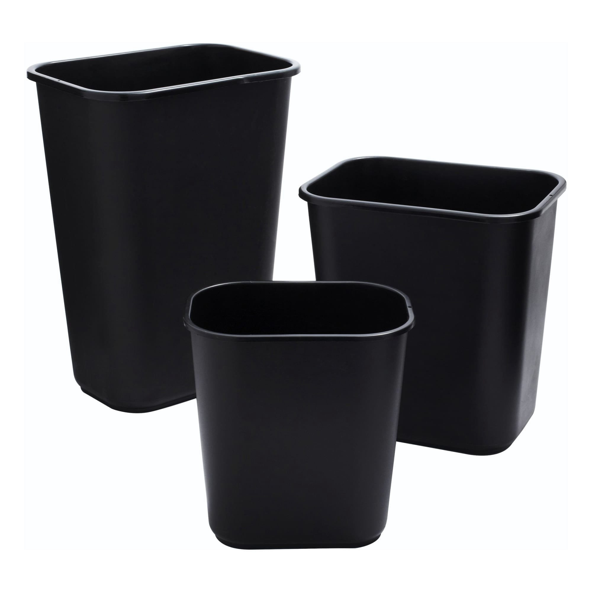 Rubbermaid Commercial Products 28Quart Black Wastebasket