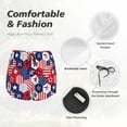 thumbnail image 4 of Balery American Stars2 Pantalones cortos deportivos para mujer con forro y dos bolsillos, elásticos, para entrenamiento, gimnasio, yoga-XX-Large, 4 of 7