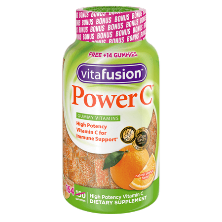 Vitafusion Power C Gummy Vitamin for Immune Support; Orange Flavor; 164 Count
