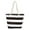 Black, variant on Xfvqtps Beach Bags for Women Hemp Rope Color Blocking Stripes Large Capacity Waterproof Sandproof Beach Tote Bag for Women Swim Pool Bag for Travel Vacation Nylon Tote Bag Black